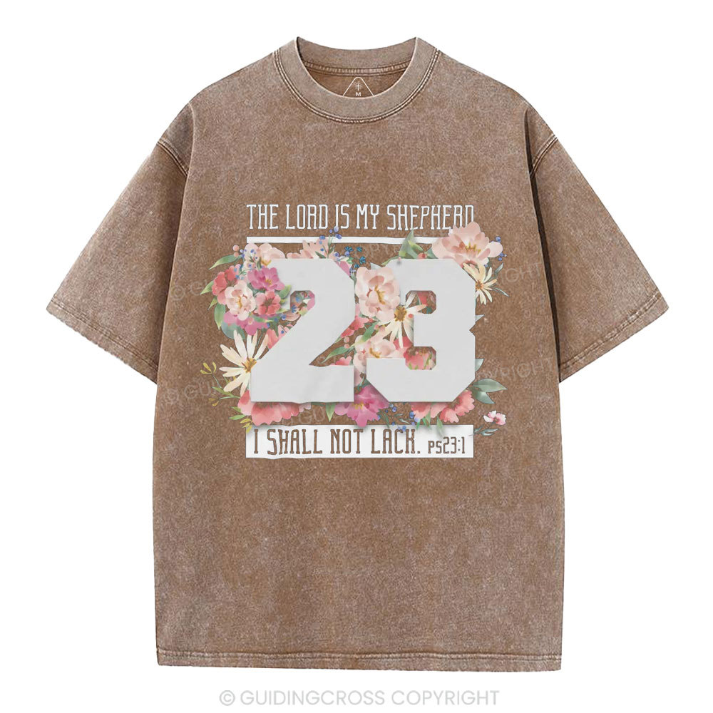 The Lord Is My Shepherd Christian Washed T-Shirt
