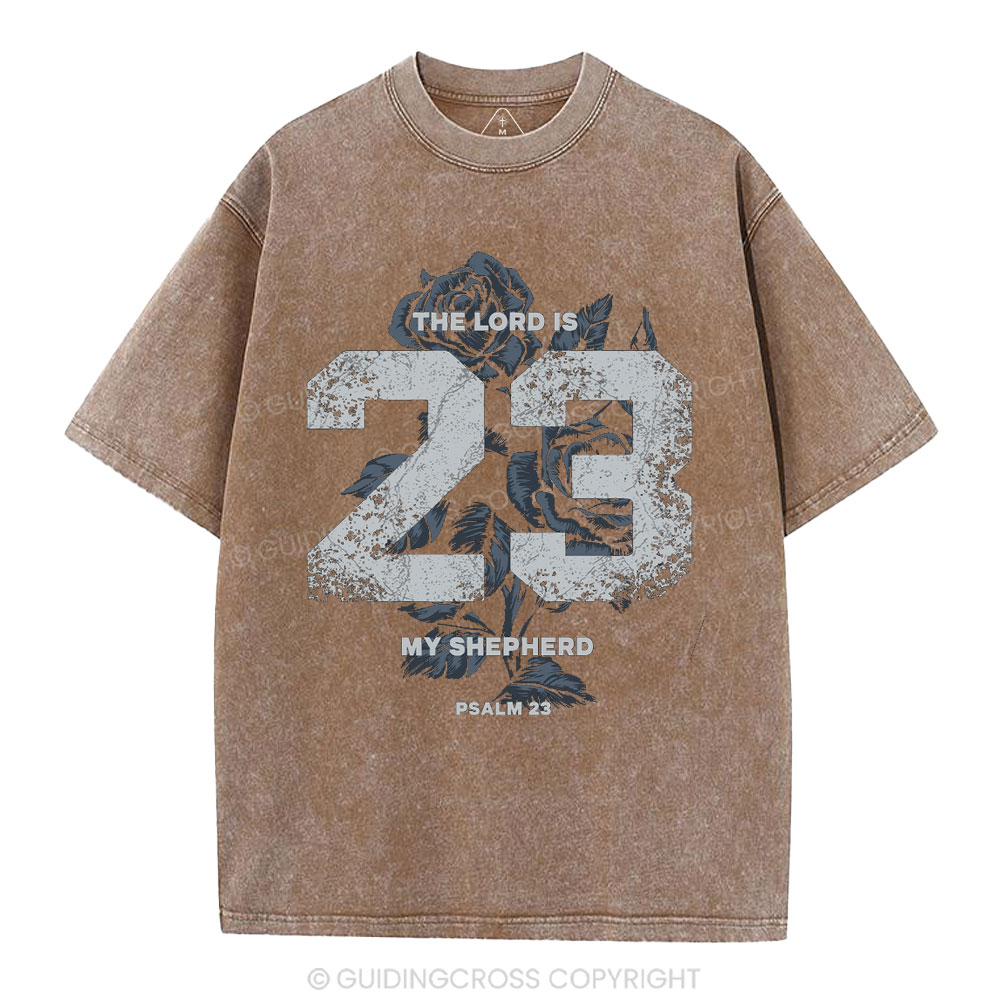 The Lord Is My Shepherd Christian Washed T-Shirt