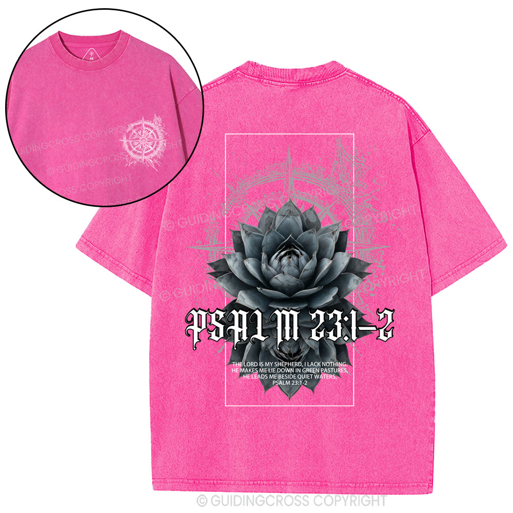 The Lord Is My Shepherd Christian Washed T-Shirt