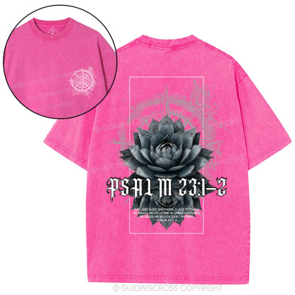 The Lord Is My Shepherd Christian Washed T-Shirt