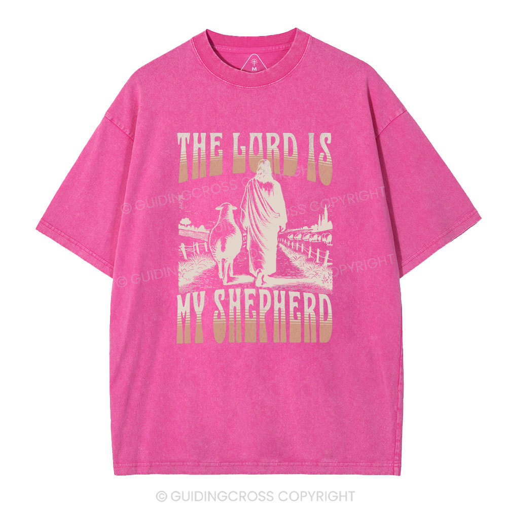 The Lord Is My Shepherd Christian Washed T-Shirt
