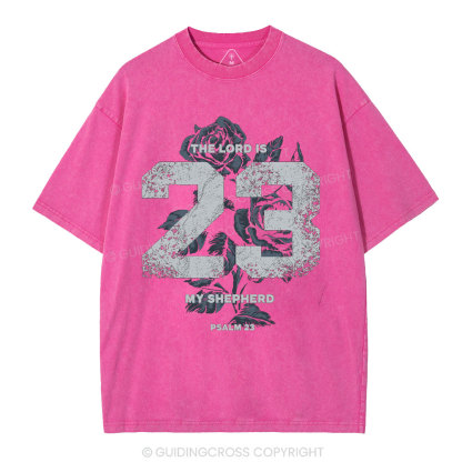 The Lord Is My Shepherd Christian Washed T-Shirt
