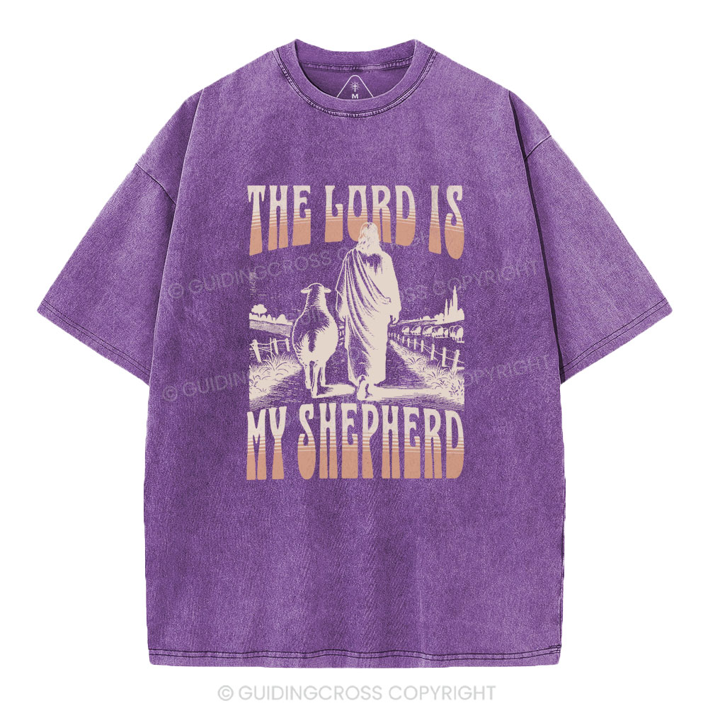 The Lord Is My Shepherd Christian Washed T-Shirt