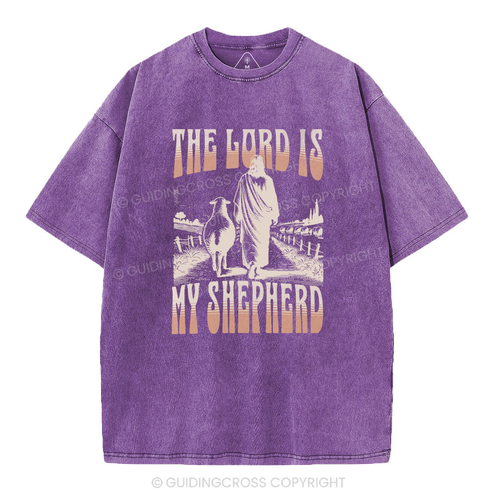 The Lord Is My Shepherd Christian Washed T-Shirt