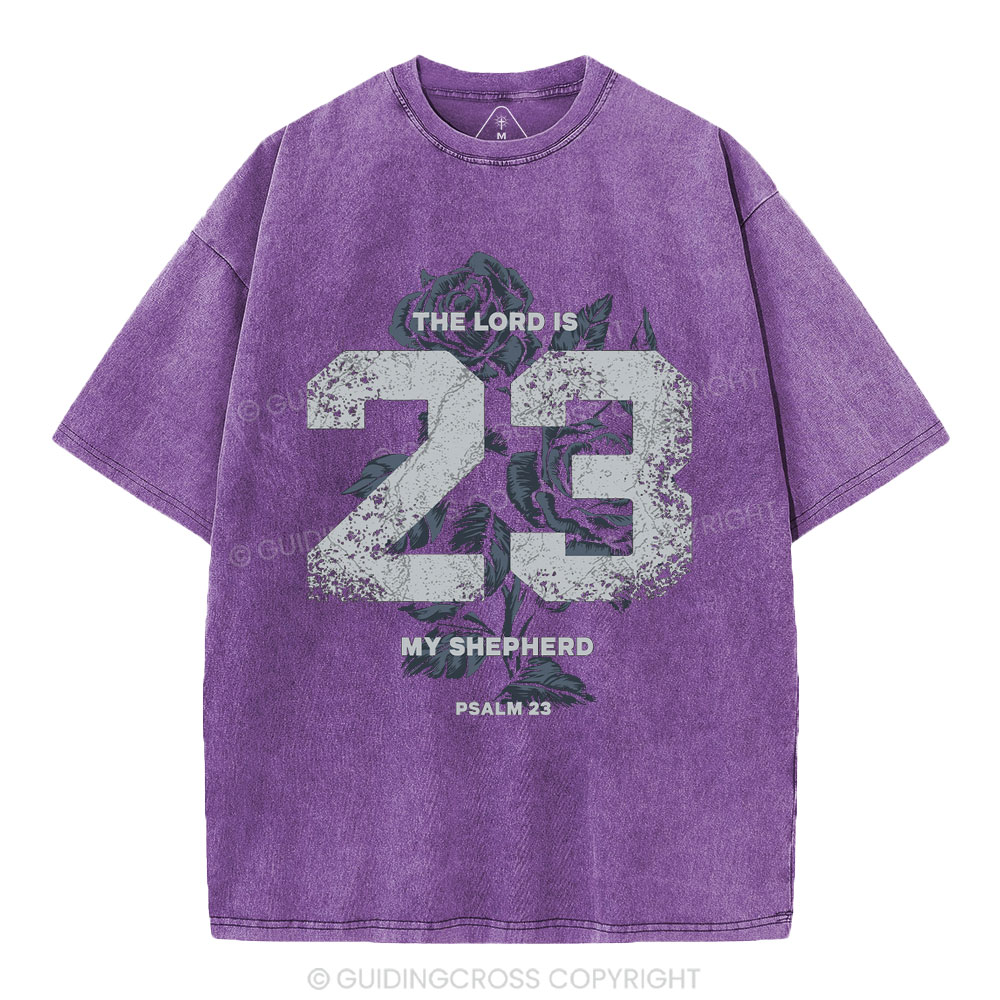 The Lord Is My Shepherd Christian Washed T-Shirt