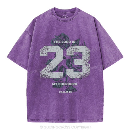 The Lord Is My Shepherd Christian Washed T-Shirt