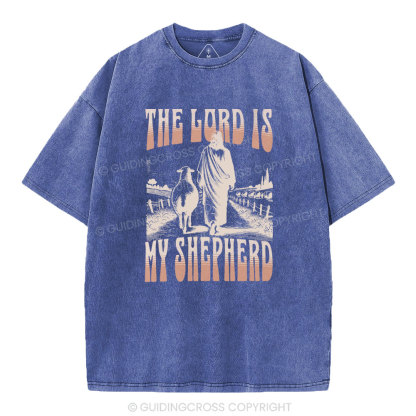 The Lord Is My Shepherd Christian Washed T-Shirt