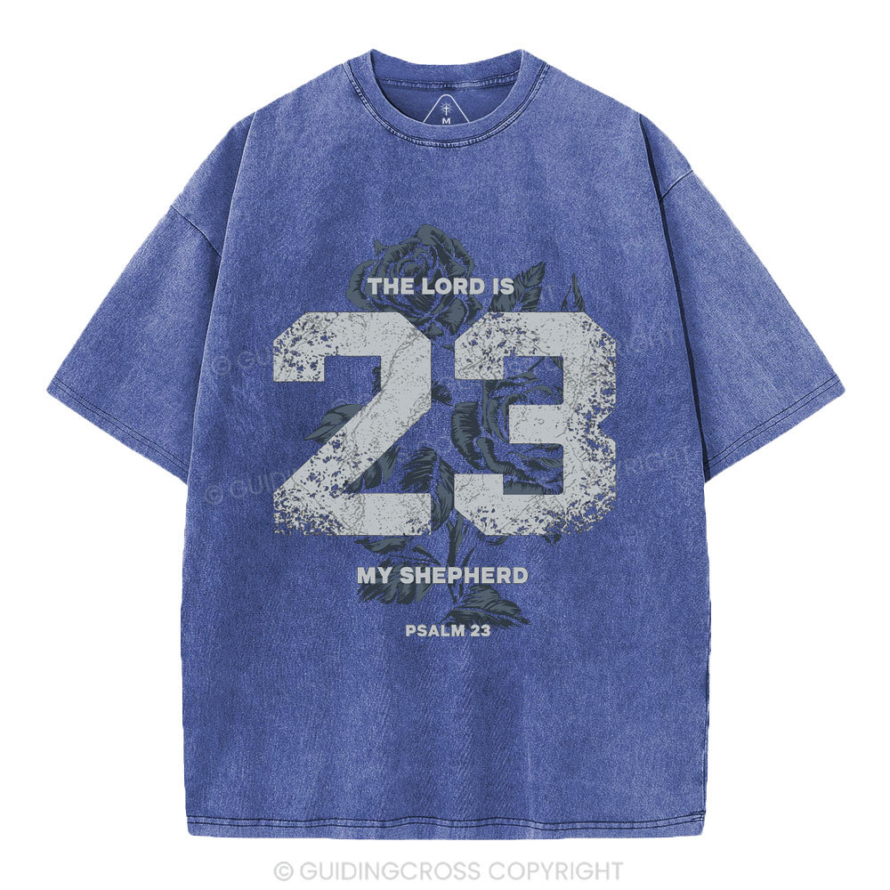 The Lord Is My Shepherd Christian Washed T-Shirt