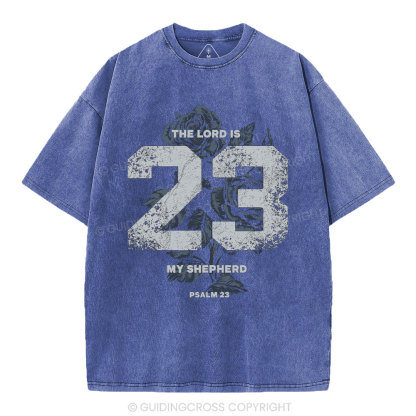 The Lord Is My Shepherd Christian Washed T-Shirt