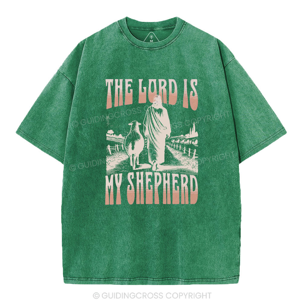 The Lord Is My Shepherd Christian Washed T-Shirt