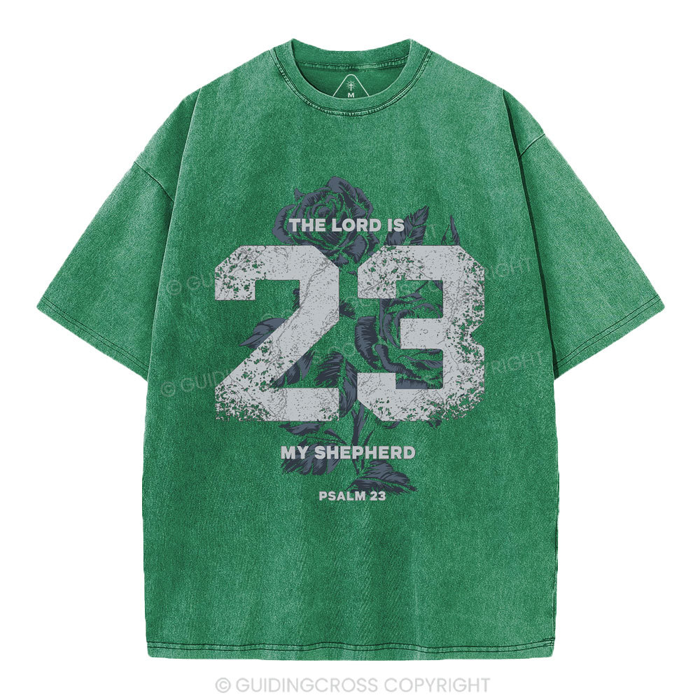 The Lord Is My Shepherd Christian Washed T-Shirt