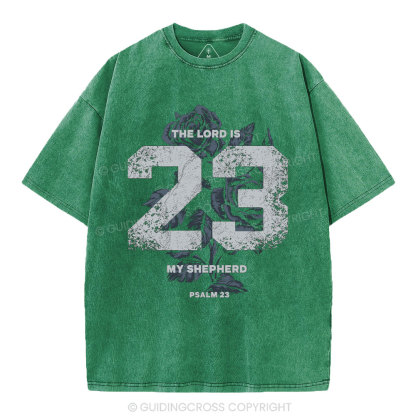 The Lord Is My Shepherd Christian Washed T-Shirt