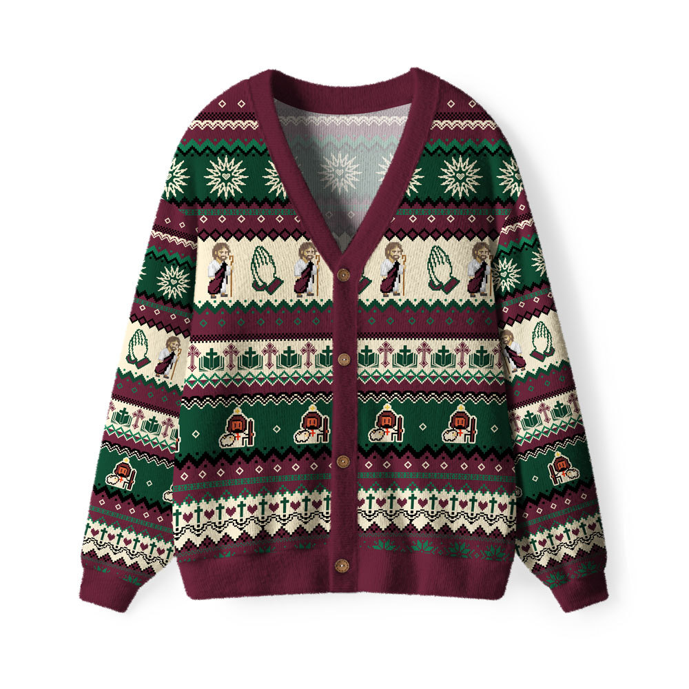 The Lord Is My Shepherd Furry Christian Lightweight Cardigan