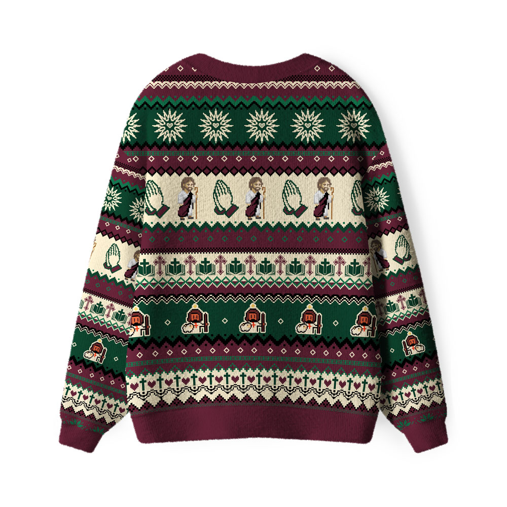 The Lord Is My Shepherd Furry Christian Lightweight Cardigan