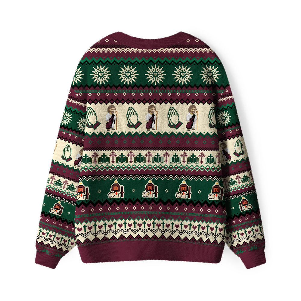 The Lord Is My Shepherd Furry Christian Lightweight Cardigan