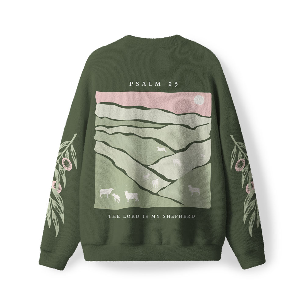 The Lord Is My Shepherd Furry Christian Lightweight Sweater