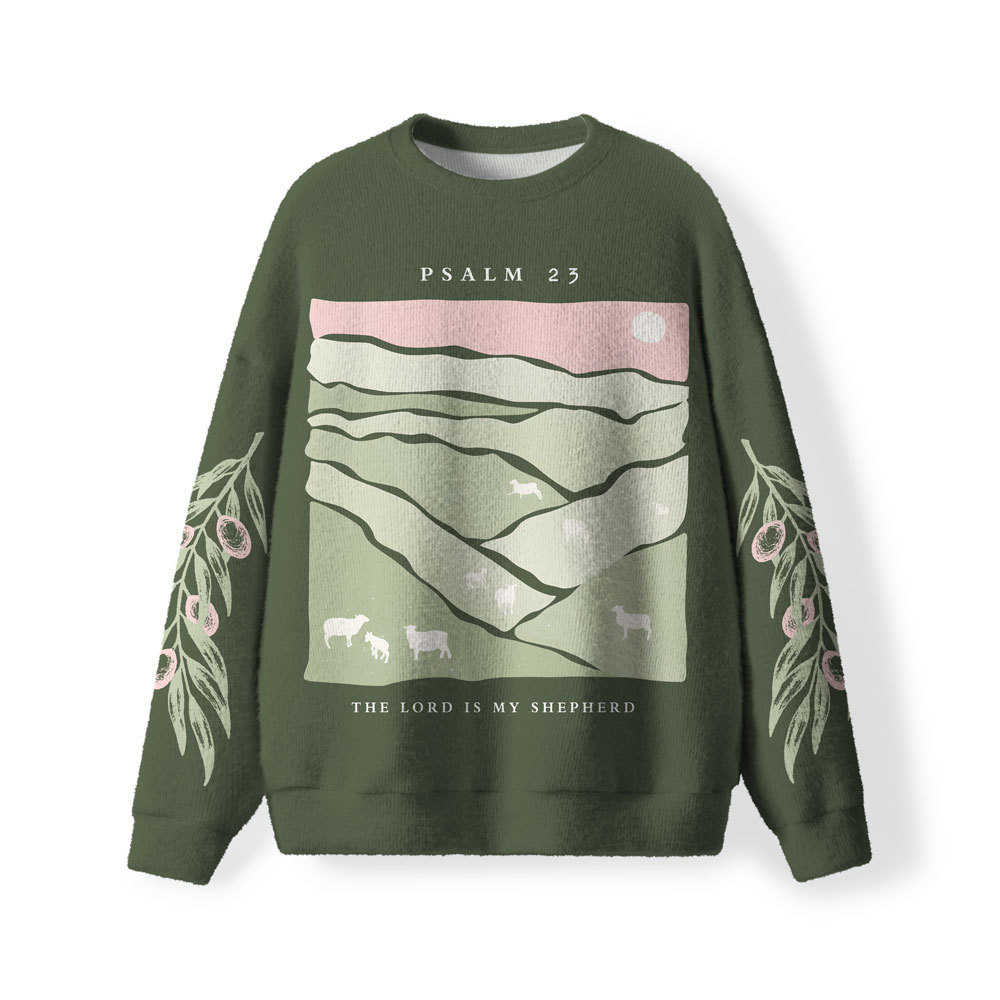 The Lord Is My Shepherd Furry Christian Lightweight Sweater