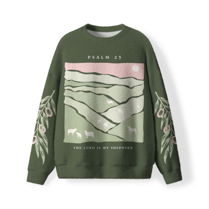 The Lord Is My Shepherd Furry Christian Lightweight Sweater