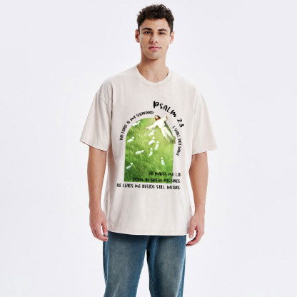 The Lord Is My Shepherd Christian Washed T-Shirt