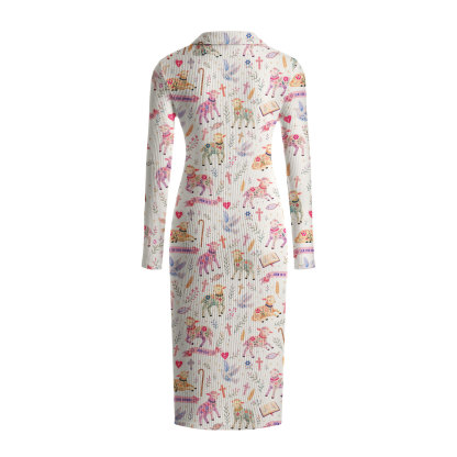 The Lord Is My Shpherd Christian Ribbed Knit Midi Dress
