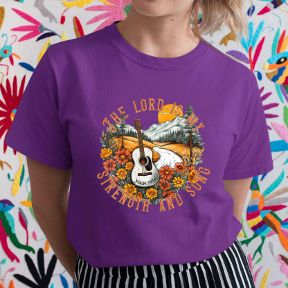 The Lord Is My Strength And Sons Christian T-Shirt