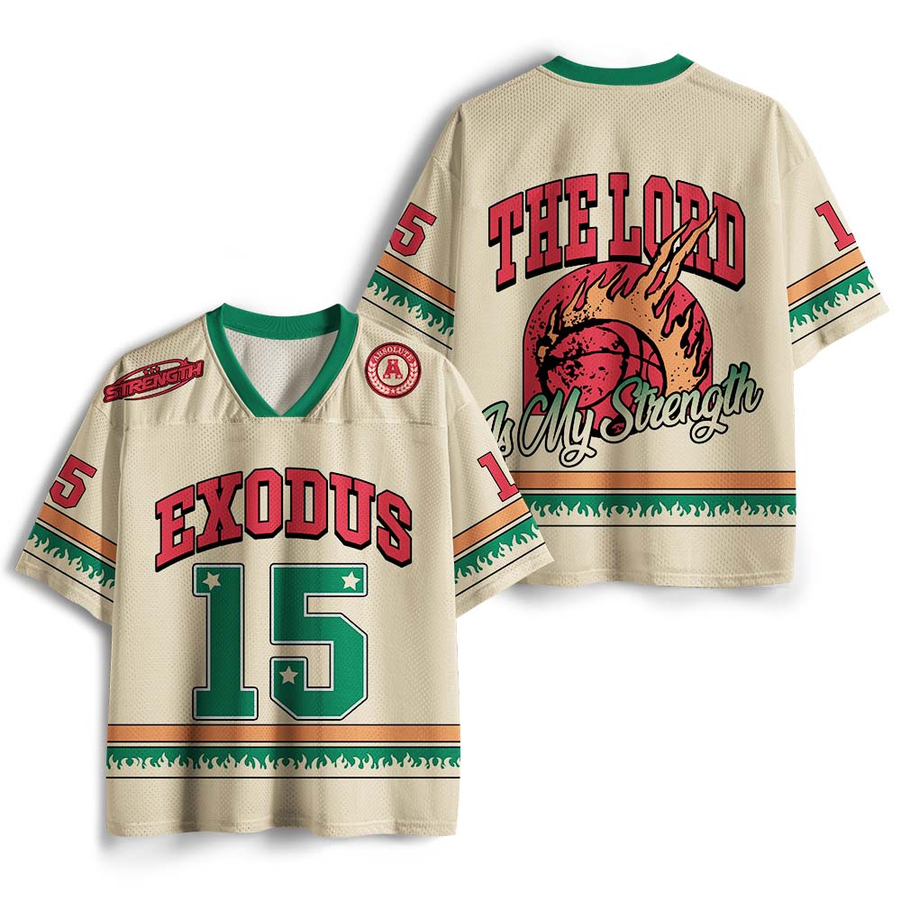 The Lord Is My Strength Christian Mesh Jersey