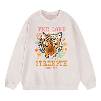 The Lord Is My Strength Christian Washed Sweatshirt