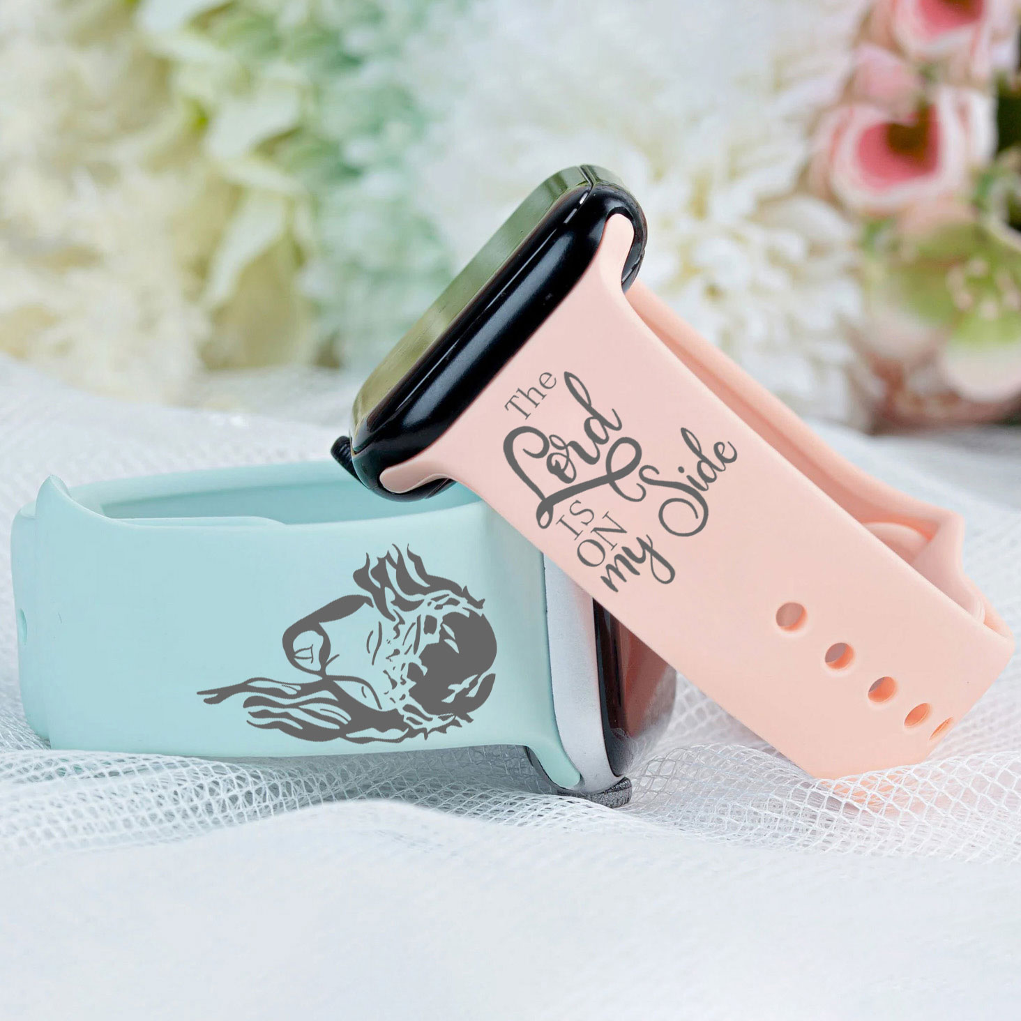 The Lord Is On My Side Engraved Watch Band