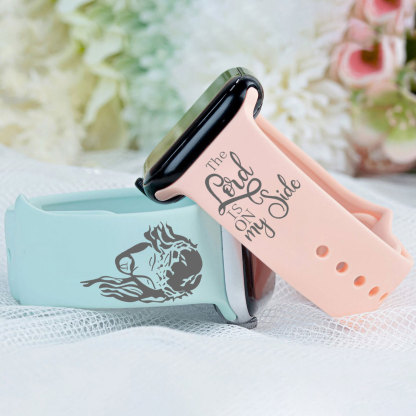 The Lord Is On My Side Engraved Watch Band