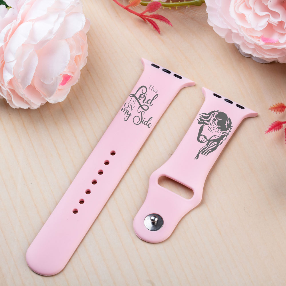 The Lord Is On My Side Engraved Watch Band