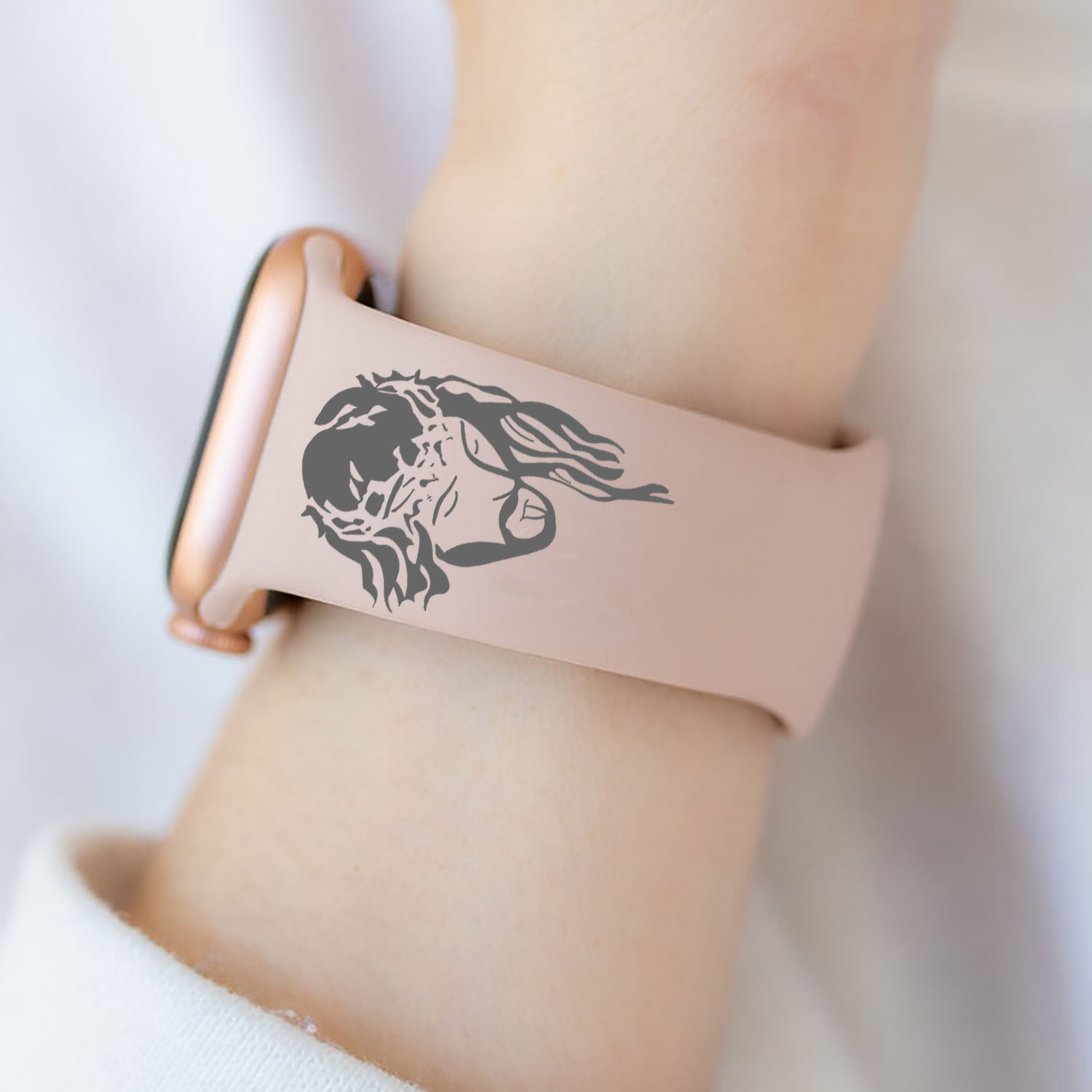 The Lord Is On My Side Engraved Watch Band