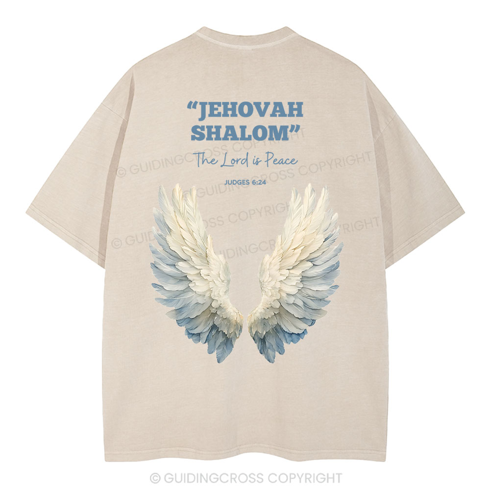 The Lord Is Peace Christian Washed T-Shirt