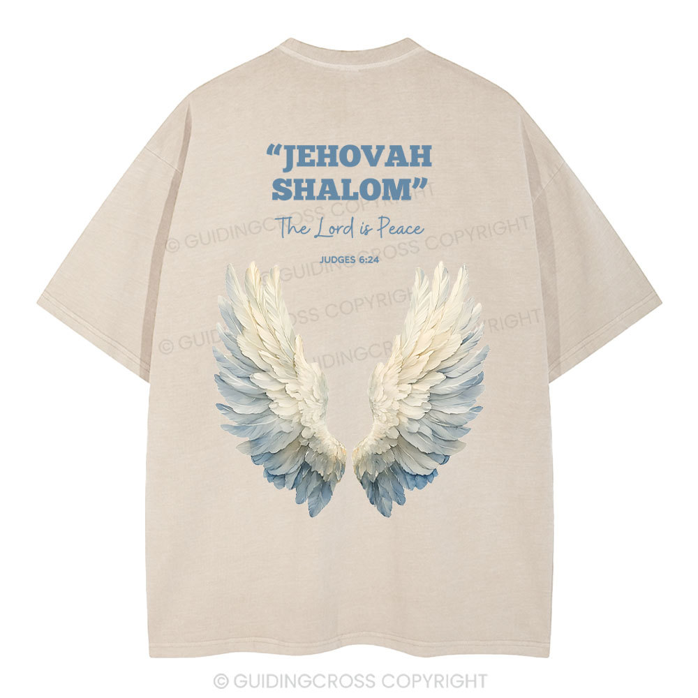 The Lord Is Peace Christian Washed T-Shirt