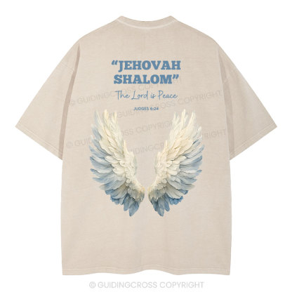 The Lord Is Peace Christian Washed T-Shirt