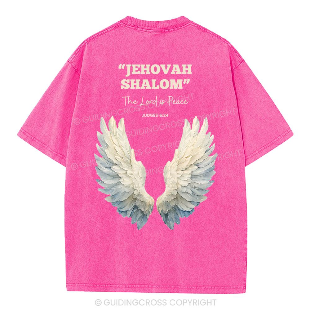 The Lord Is Peace Christian Washed T-Shirt