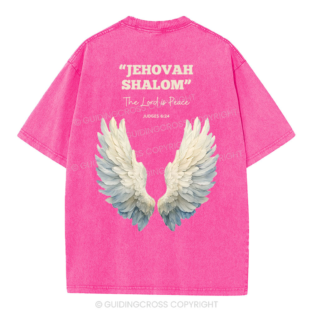 The Lord Is Peace Christian Washed T-Shirt