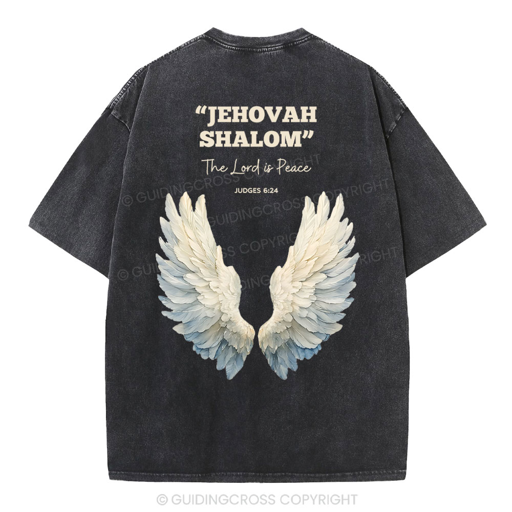 The Lord Is Peace Christian Washed T-Shirt