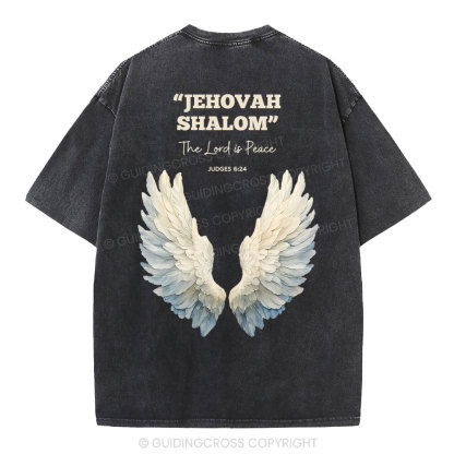 The Lord Is Peace Christian Washed T-Shirt