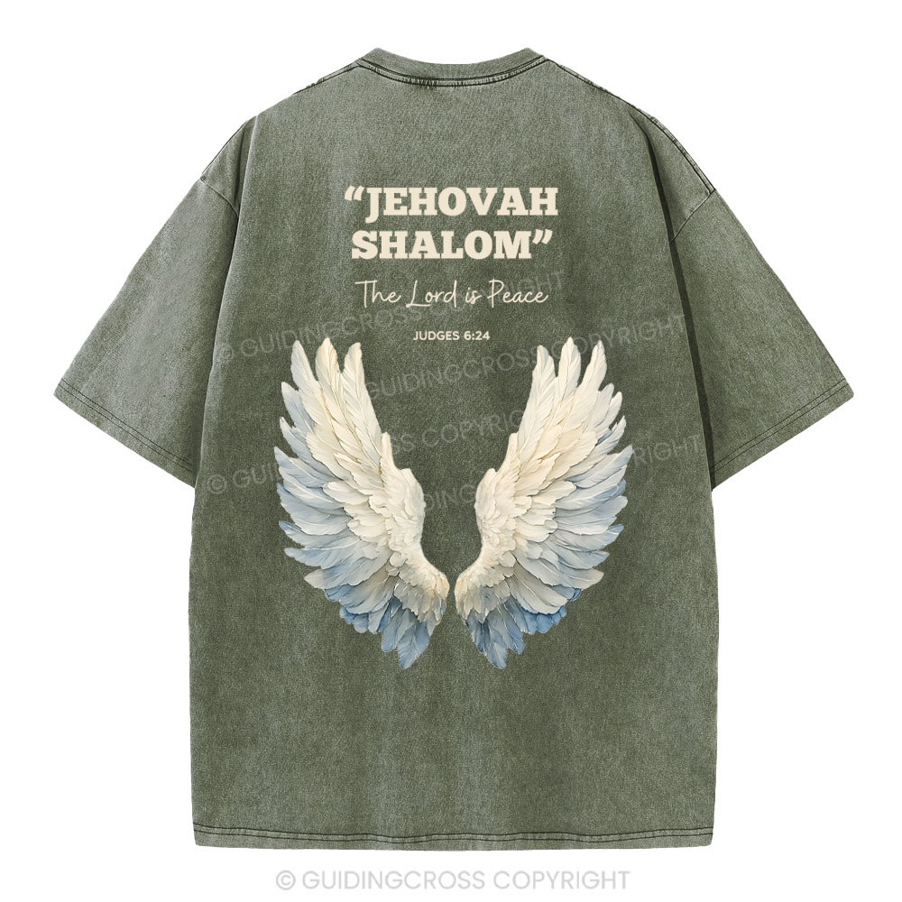 The Lord Is Peace Christian Washed T-Shirt