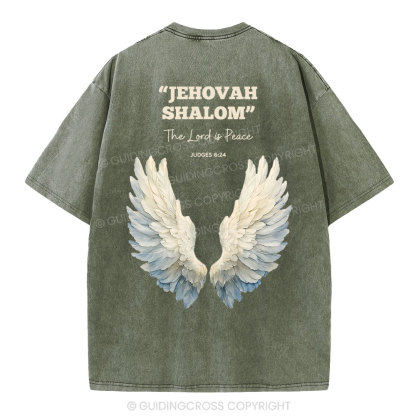 The Lord Is Peace Christian Washed T-Shirt