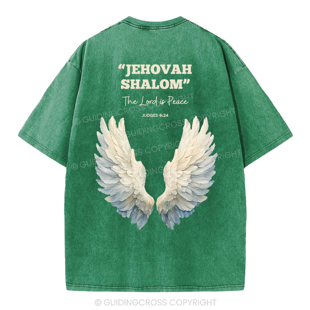 The Lord Is Peace Christian Washed T-Shirt