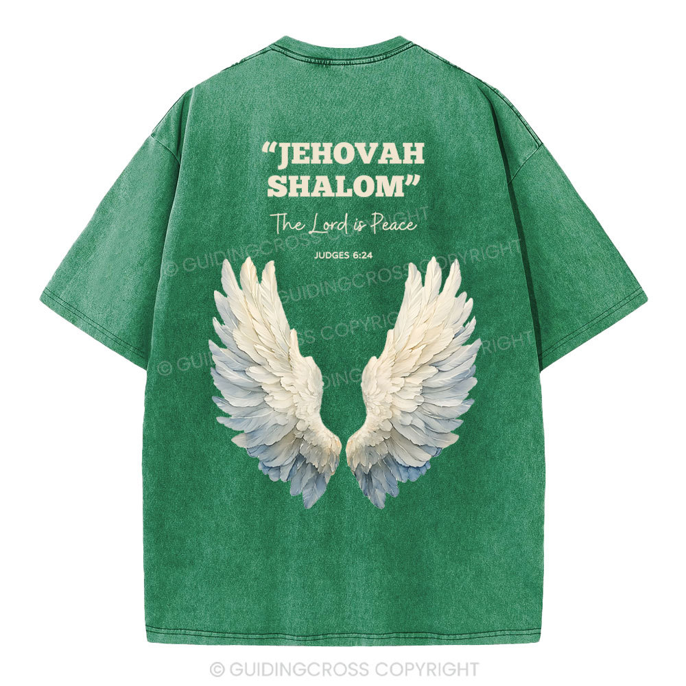 The Lord Is Peace Christian Washed T-Shirt