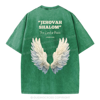 The Lord Is Peace Christian Washed T-Shirt