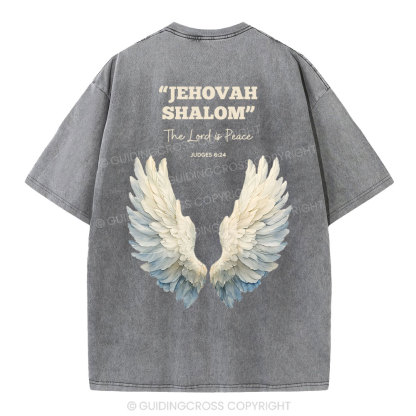 The Lord Is Peace Christian Washed T-Shirt