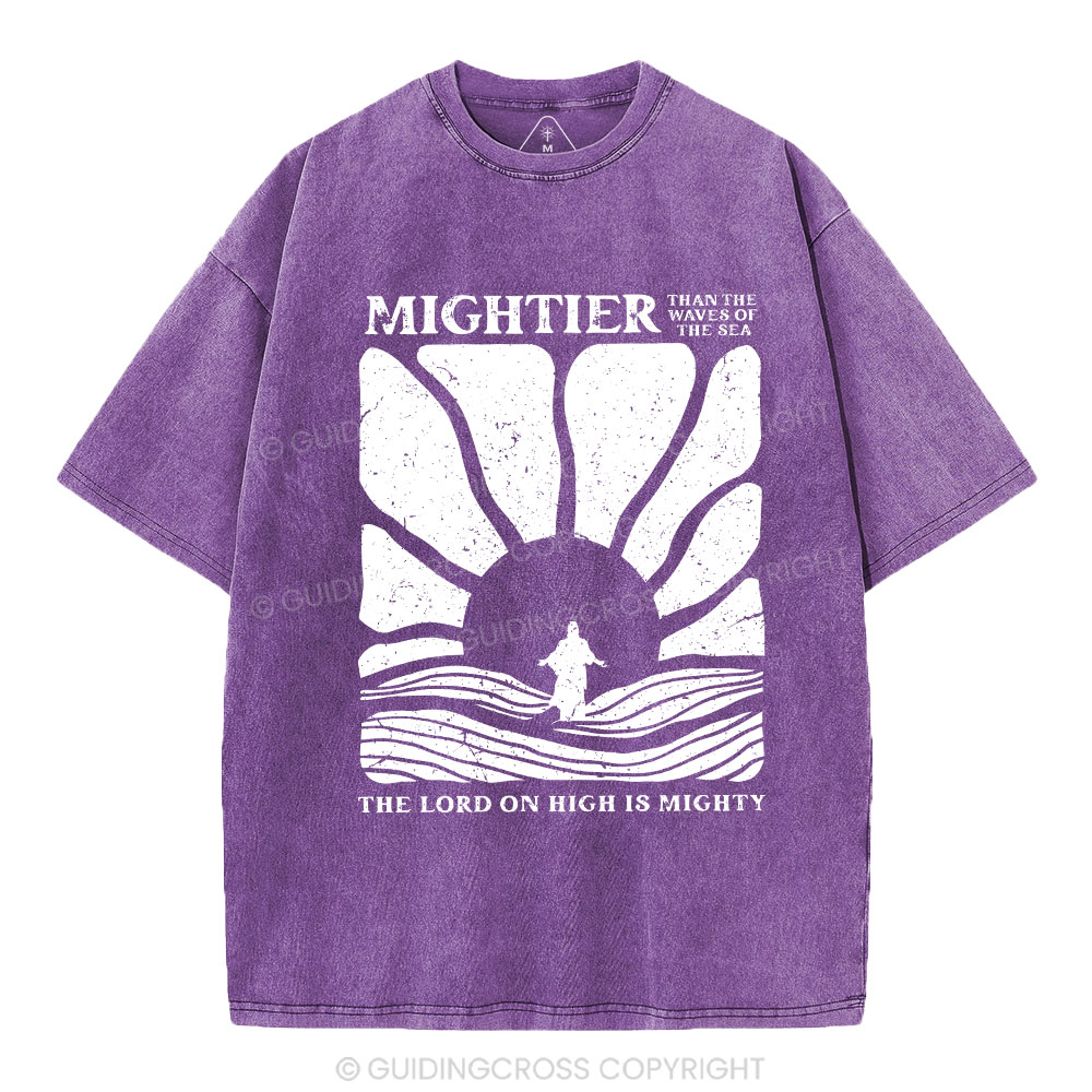 The Lord On High Is Mighty Christian Washed T-Shirt