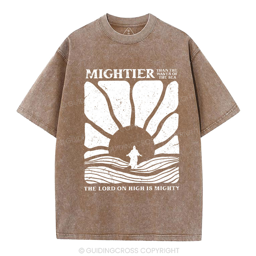 The Lord On High Is Mighty Christian Washed T-Shirt