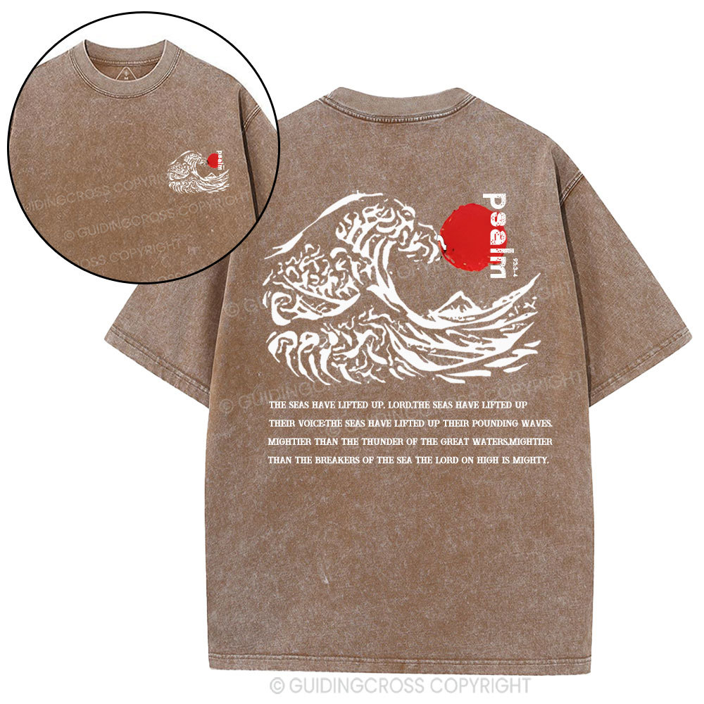 The Lord On High Is Mighty Christian Washed T-Shirt