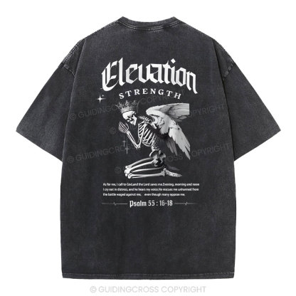 The Lord Saves Me Christian Washed T-Shirt