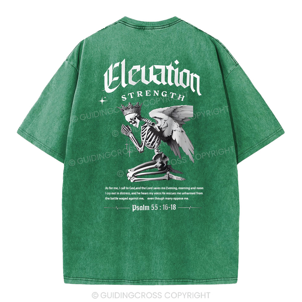 The Lord Saves Me Christian Washed T-Shirt