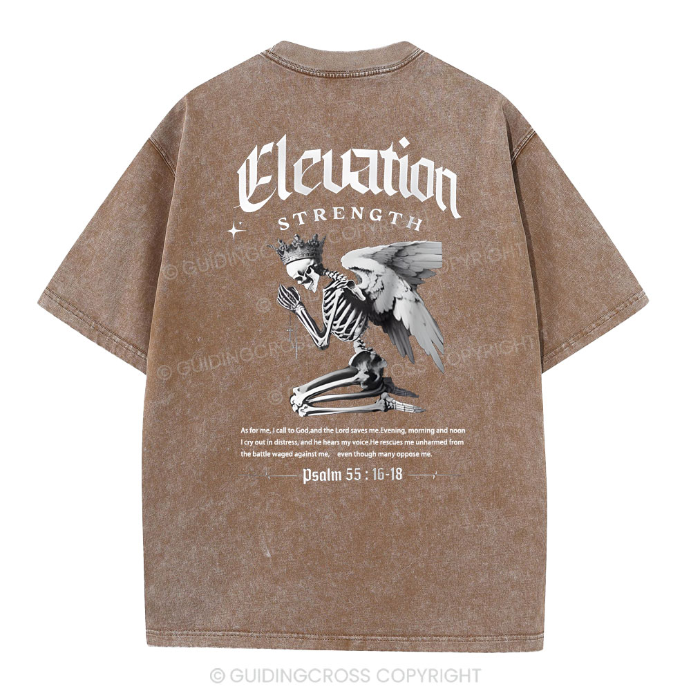 The Lord Saves Me Christian Washed T-Shirt